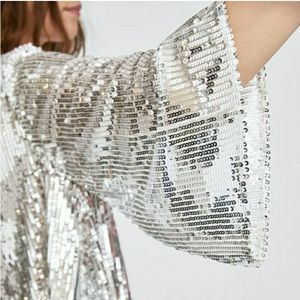 Zara Trf Collection Sequin Top